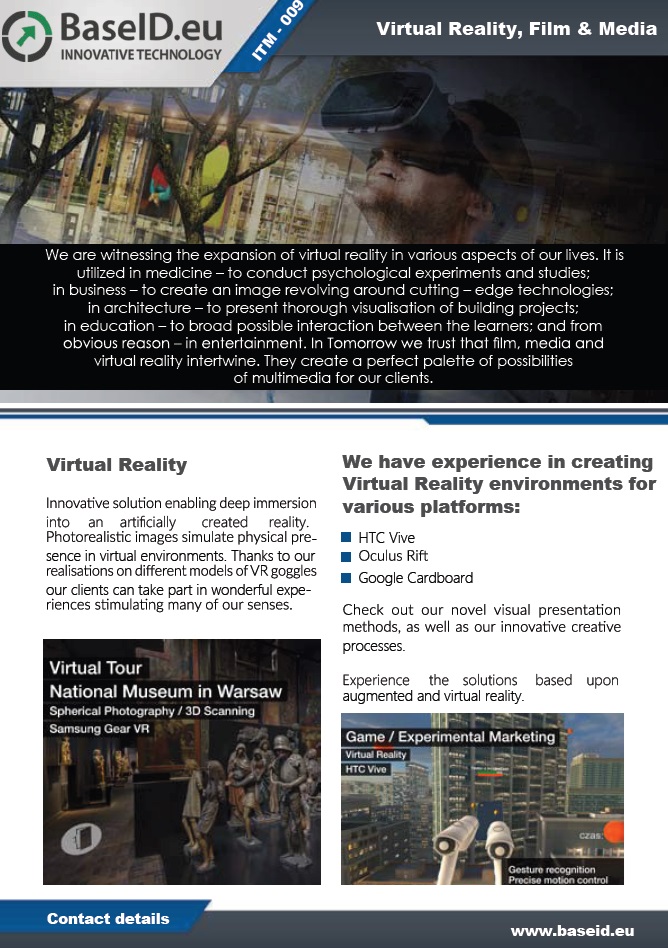 VIRTUAL REALITY, FILM & MEDIA