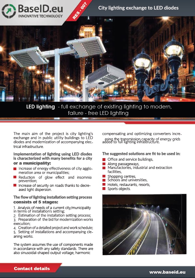 CITY LIGHTING EXCHANGE TO LED DIODES